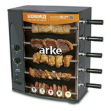 Churrasqueira Elétrica Arke Vitta Smart 5 Espetos 220v Preta