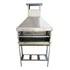 Churrasqueira Espetinho Inox Grande L90 Com Coifa 2 Grelhas