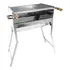 Churrasqueira Portatil Inox Dobravel Modelo Grande 50x40x90