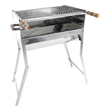 Churrasqueira Portatil Inox Dobravel