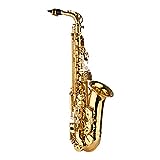 Chusui AS200 Eb Saxofone Alto Latão Laqueado Sax Alto Instrumento De Sopro Com Estojo De Transporte Luvas Correias Escova De Pano De Limpeza