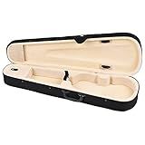 Chusui Professional 4/4 Full Size Violino Triângulo Shape Case Box Hard & Super Light Com Cintas De Ombro Bege