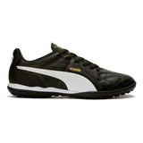 Chuteira Society Puma King Hero Couro Natural Oficial Preto