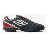 Chuteira Umbro Society Attack Eternal - Preto/vermelho