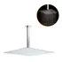 Chuveiro Ducha Quadrada Inox 30x30 Braço Quadrado Teto