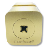 Cilindro Lockwell Quadrichave 30x30 65mm Latão Polido 