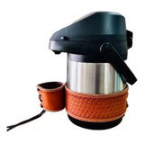 Cinta Couro Balaiada C porta Cuia Garrafa Inox 2 5 L E 5 0 L