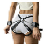 Cinta Harness Couro Preto