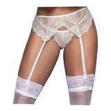 Cinta Liga Branca Sensual