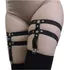 Cinta Liga Elastica Argolas Meia 7/8 Rock Gotico Lingerie