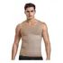 Cinta Modeladora Masculina Regata Compressão Diminui Barriga