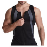 Cinta Modeladora Masculino Regata De Compressão Full Ziper