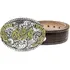 Cinto Country Masculino E Fivela Rodeo Cowboy Removivel Luxo