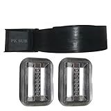 Cinto De Borracha Com 2 Lastros 500g Chumbo Peso Kit De Mergulho Caça Pesca Sub