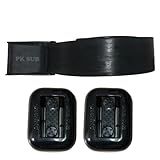 Cinto De Borracha Com 2 Lastros Chumbo 1kg Kit De Mergulho Caça Pesca Sub