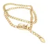 Cinto Feminino Corrente Dourado Tamanho Único 100cm