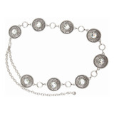 Cinto Feminino Corrente Prata