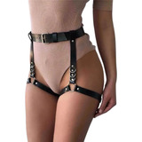 Cinto Harness Couro Gotico