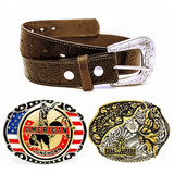 Cinto Masculina Country Couro