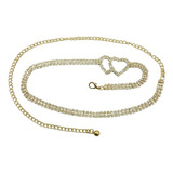 Cinto Metal Com Strass