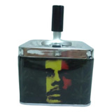 Cinzeiro Bob Marley Decoração Metal Cigarro Jamaica