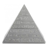 Cinzeiro De Metal Vintage Com Pirâmide Esculpida Egípcia