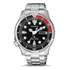 Citizen Promaster Marine Black Ny0085-86e Cor Da Correia Prateado Cor Do Bisel Preto E Vermelho Cor Do Fundo Preto