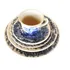 Cj 3 Pratos  1 Xícara 1 Pires Porcelana Branca Oxford Biona