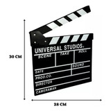 Claquete De Cinema Hollywood Ou Decoração Youtube 30x28cm