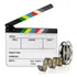 Claquete Diretor Clapper Board 2 5 Acrílico Com Varas Colori