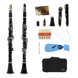 Clarinete Si Bemol 17 Chaves Novo Com Nf estojo E Bocal