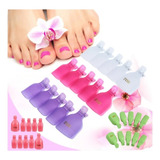 Clip Silicone 10 Peças P  Remover Esmalte Polonês Dedeiras 