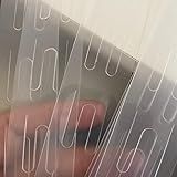 Clip Strip Fit A Cross   Expositor Para PDV   Exposição Ponto De Venda   Ganchos Para 12 Posições   Transparente   Band Tape   100 Unidades 