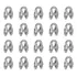 Clips Grampo P cabo De Aco 3 8 20 Unidades