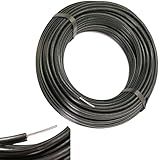 CNI Plásticos Cabo Subterrâneo Super Reforçado Cerca Elétrica Rural 100 Metros Preto 2 11mm Compatível Com Qualquer Carregador De Cerca Elétrica Padrão Até 30 000 Volts