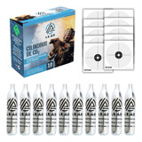 Co2 Kit 10 Cilindros Gás P Airsoft Pistola De Pressão