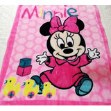 Cobertor Para Bebê Menina Minnie Bercinho Rosa