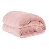 Cobertor Queen Manta Microfibra Fleece 01 Peça  Toque Aveludado    Rosa