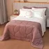 Cobreleito Solteiro Lavive Marbella 03 Peças Dupla Face Cor Rosa Antigo Marbella Liso