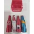 Coca-cola 4 Miniaturas Alumínio Coca-cola Mais Engradado