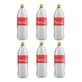 Coca-cola Retornável Garrafa 2l Vazia Kit Com 6 Unidades