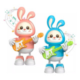 Coelho Dançante Luz Som Músical Kids Educacional Guitarra