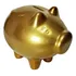 Cofre De Porquinho De Cerâmica Para Guardar Moedas Dourado