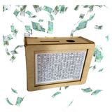 Cofrinho Cofre Guardar Dinheiro Caixa Woodbox 10mil