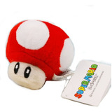 Cogumelo Vermelho Super Mario Bros Nintendo Chaveiro Pelúcia