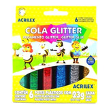 Cola Colorida Com Glitter