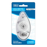 Cola Em Fita Roller 8mm X8mts Com Tampa   Tilibra