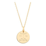 Colar Banhado Ouro Medalha