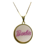 Colar Barbie Pingente Medalha