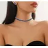 Colar Bijuteria Festa Luxo Brinco Pedraria Conjunto J433